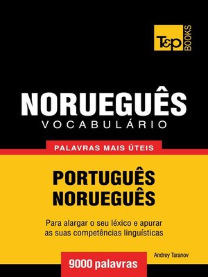 cover image of Vocabulário Português-Norueguês